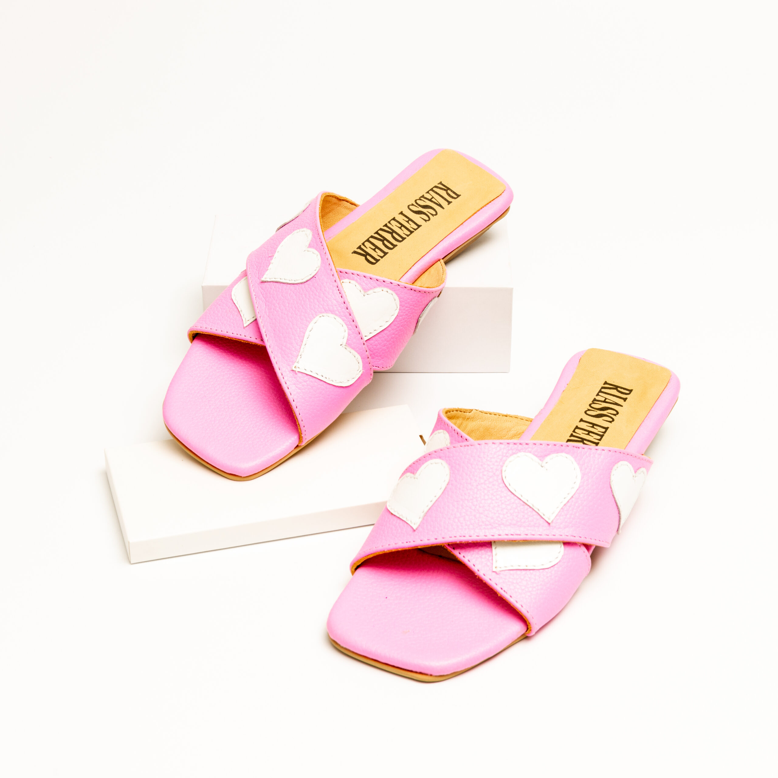FLAT HEART SANDAL ROSA - Imagen 2