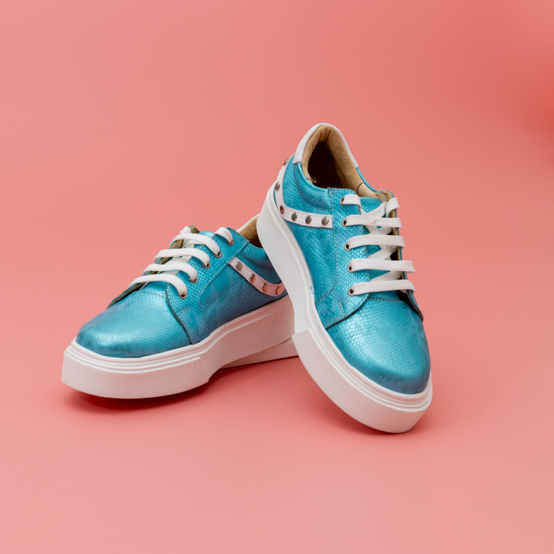 Zapatilla Celeste Cascabel - Imagen 2